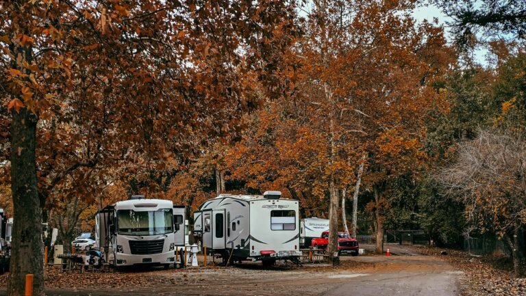 Shows a RV that you may install a slide out awning on